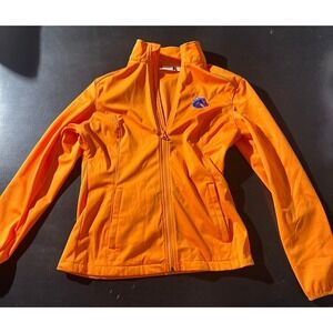 Clique Boise State Broncos Womens Small Orange Full Zip‎ Athletic Track Jacket
